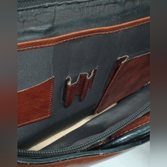 Georgetown Leather Design Brown Vintage Briefcase Rare - Picture 6 of 15